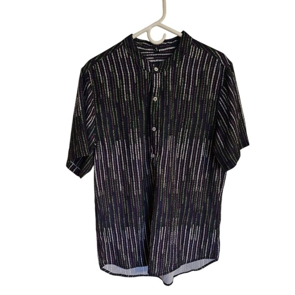Zaful Black and White Patterned Men's Shirt